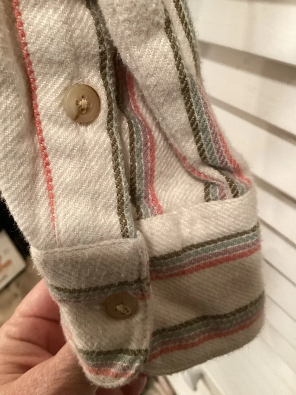 Madewell “Sunday Flannel “ oversized button up cozy Shirt has pockets - Picture 7 of 9